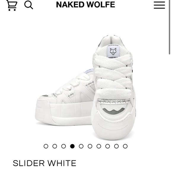 Naked Wolfe Shoes - Naked Wolfe Slider Sneaker White Size 40 Platform NWOB